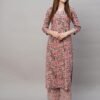GoSriKi Women's Cotton Blend Printed Straight Kurta with Pant - Image 3