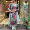 GoSriKi Women's Cotton Blend Kurta with Pant & Dupatta - Image 3