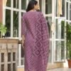 GoSriKi Women's Cotton Blend Straight Printed Kurta with Pant & Dupatta - Image 3