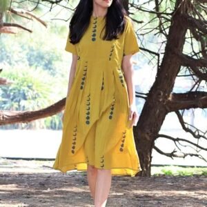 GoSriKi Women's Rayon Blend Anarkali Printed Kurta