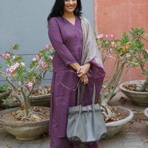 GoSriKi Women's Rayon Blend Printed Straight Kurta with Palazzo & Dupatta - XL