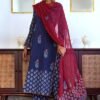 GoSriKi Women's Rayon Blend Straight Printed Kurta with Pant & Dupatta - Image 3