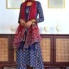 GoSriKi Women's Rayon Blend Straight Printed Kurta with Pant & Dupatta - Image 2