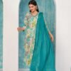 GoSriKi Women's Cotton Blend Printed Straight Kurta with Pant & Dupatta - Image 3