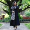 GoSriKi Women's Rayon Blend Solid Anarkali Kurta with Pant & Dupatta - Image 4