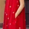 GoSriKi Women's Rayon Viscose A-Line Printed Kurta with Palazzo - Image 4