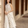 GoSriKi Women's Rayon Viscose A-Line Printed Kurta with Pant - Image 4