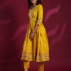 GoSriKi Women's Rayon Blend Ethnic Motifs Printed Anarkali Kurta With Pant - Image 8