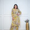 GoSriKi Women's Rayon Blend Straight Printed Kurta with Pant - Image 2