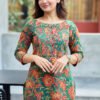 GoSriKi Women's Rayon Blend Straight Printed Kurta with Palazzo - Image 6