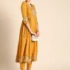 GoSriKi Women's Rayon Viscose Anarkali Printed Kurta with Pant - Image 4