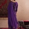 GoSriKi Women's Cotton Blend Straight Printed Kurta with Pant & Dupatta - Image 3