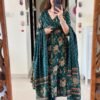 GoSriKi Women's Rayon Blend Anarkali Printed Kurta with Pant & Dupatta - Image 2