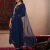 GoSriKi Women's Cotton Blend Straight Printed Kurta with Pant & Dupatta - Image 7