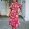 GoSriKi Women's Rayon Viscose Straight Printed Kurta with Pant - Image 3