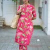 GoSriKi Women's Rayon Viscose Straight Printed Kurta with Pant - Image 2