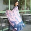 GoSriKi Women's Cotton Blend Anarkali Printed Kurta with Pant & Dupatta - Image 3