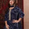 GoSriKi Women's Cotton Blend Straight Printed Kurta with Pant & Dupatta - Image 8