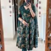 GoSriKi Women's Rayon Blend Anarkali Printed Kurta with Pant & Dupatta - Image 5