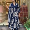 GoSriKi Women's Rayon Viscose Anarkali Printed Kurta with Palazzo & Dupatta - Image 8