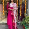 GoSriKi Women's Rayon Viscose Printed Straight Kurta with Pant & Dupatta - Image 8