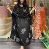 GoSriKi Women's Rayon Viscose Anarkali Printed Kurta with Pant & Dupatta - Image 3