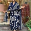 GoSriKi Women's Rayon Viscose Anarkali Printed Kurta with Palazzo & Dupatta - Image 3