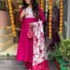 GoSriKi Women's Rayon Viscose Printed Straight Kurta with Pant & Dupatta - Image 5
