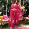 GoSriKi Women's Rayon Viscose Printed Straight Kurta with Pant & Dupatta - Image 6