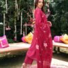 GoSriKi Women's Rayon Viscose Printed Straight Kurta with Pant & Dupatta - Image 5