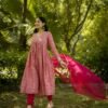 GoSriKi Women's Rayon Blend Kurta with Pant & Dupatta - Image 3