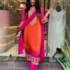 GoSriKi Women's Rayon Blend Straight Embroidered Kurta with Pant & Dupatta - Image 8