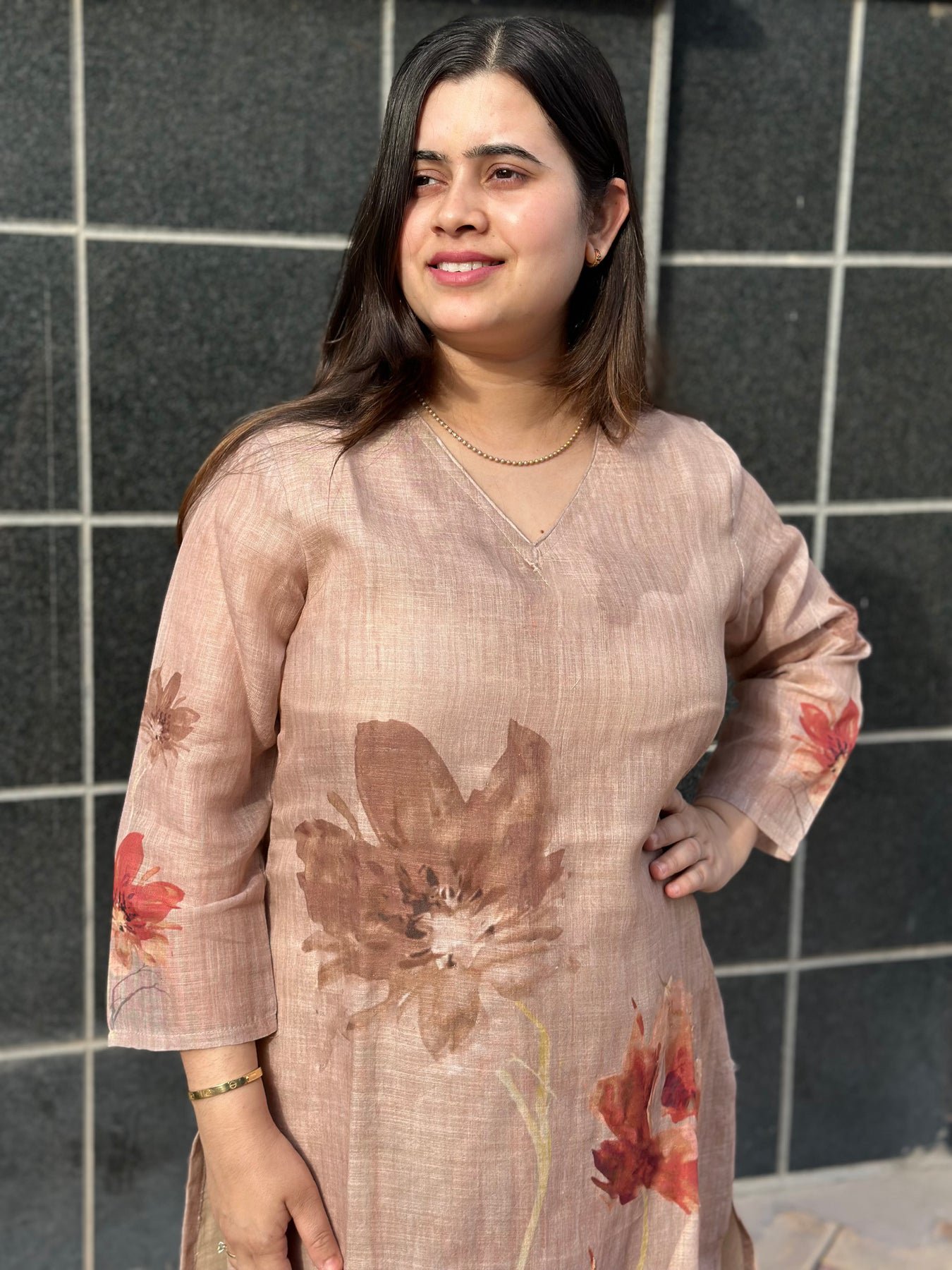 GoSriKi Women's Rayon Viscose Straight Printed Kurta with Pant - Image 4