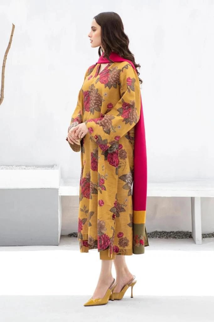 GoSriKi Women's Rayon Viscose Printed Straight Kurta with Pant & Dupatta - Image 3