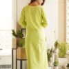 GoSriKi Women's Rayon Viscose Straight Kurta with Pant & Dupatta - Image 3