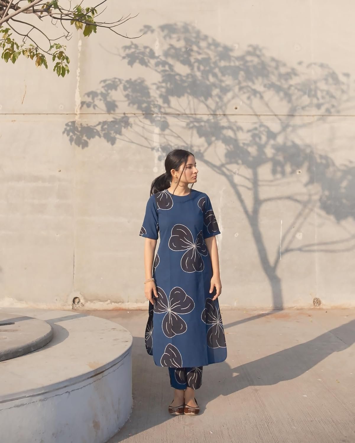 GoSriKi Women's Rayon Viscose Straight Printed Kurta with Pant - Image 3