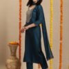 GoSriKi Women's Rayon Viscose Embroidered Straight Kurta with Pant & Dupatta - Image 7