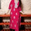 GoSriKi Women's Rayon Viscose Printed Straight Kurta with Pant & Dupatta - Image 5