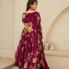GoSriKi Women's Cotton Blend Floral Printed Anarkali Kurti Palazzo Dupatta Set - Image 6