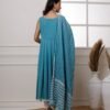 GoSriKi Women's Rayon Viscose Printed Anarkali Kurta with Pant & Dupatta - Image 5