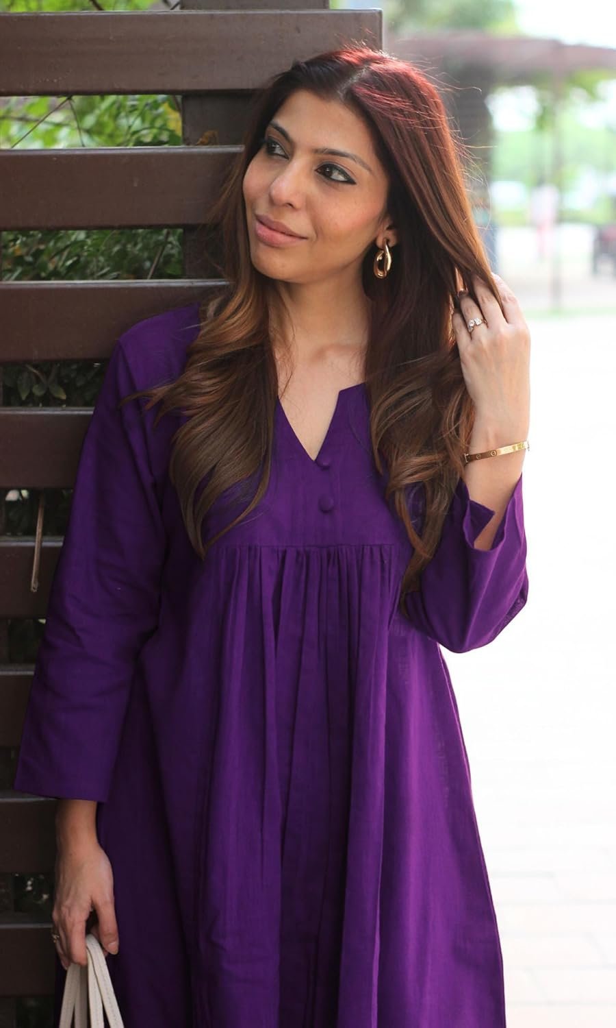 GoSriKi Women's Rayon Viscose Solid A-Line Kurta with Pant - Image 6