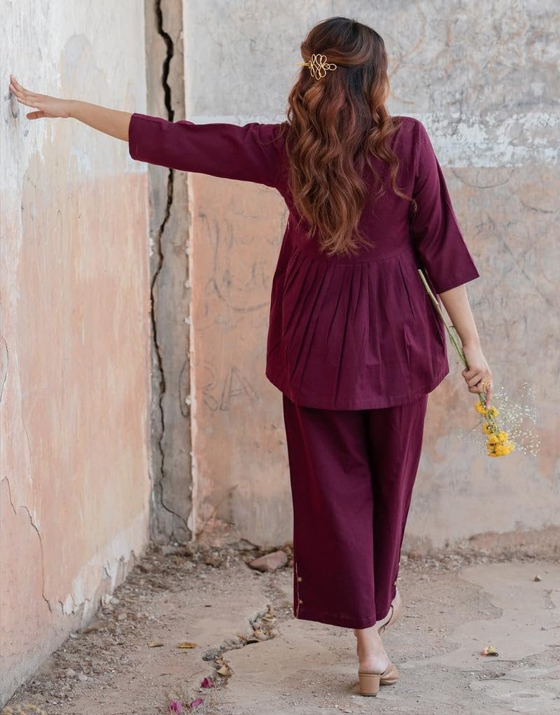 GoSriKi Women's Rayon Viscose Ethnic Co-Ord Set - Image 4