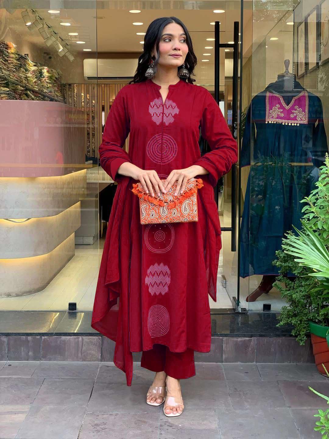 GoSriKi Women's Rayon Viscose Embroidery Straight Kurta with Pant & Dupatta - Image 6