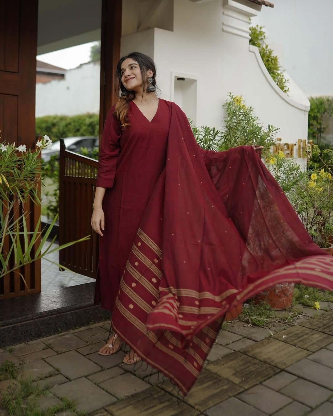 GoSriKi Women’s Viscose Straight Kurta Set - Image 3