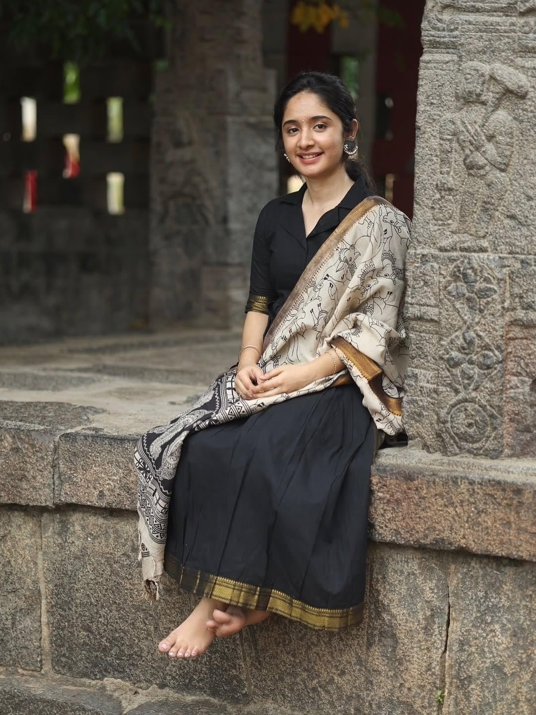 GoSriKi Women's Rayon Viscose Anarkali Solid Kurta with Pant and Dupatta