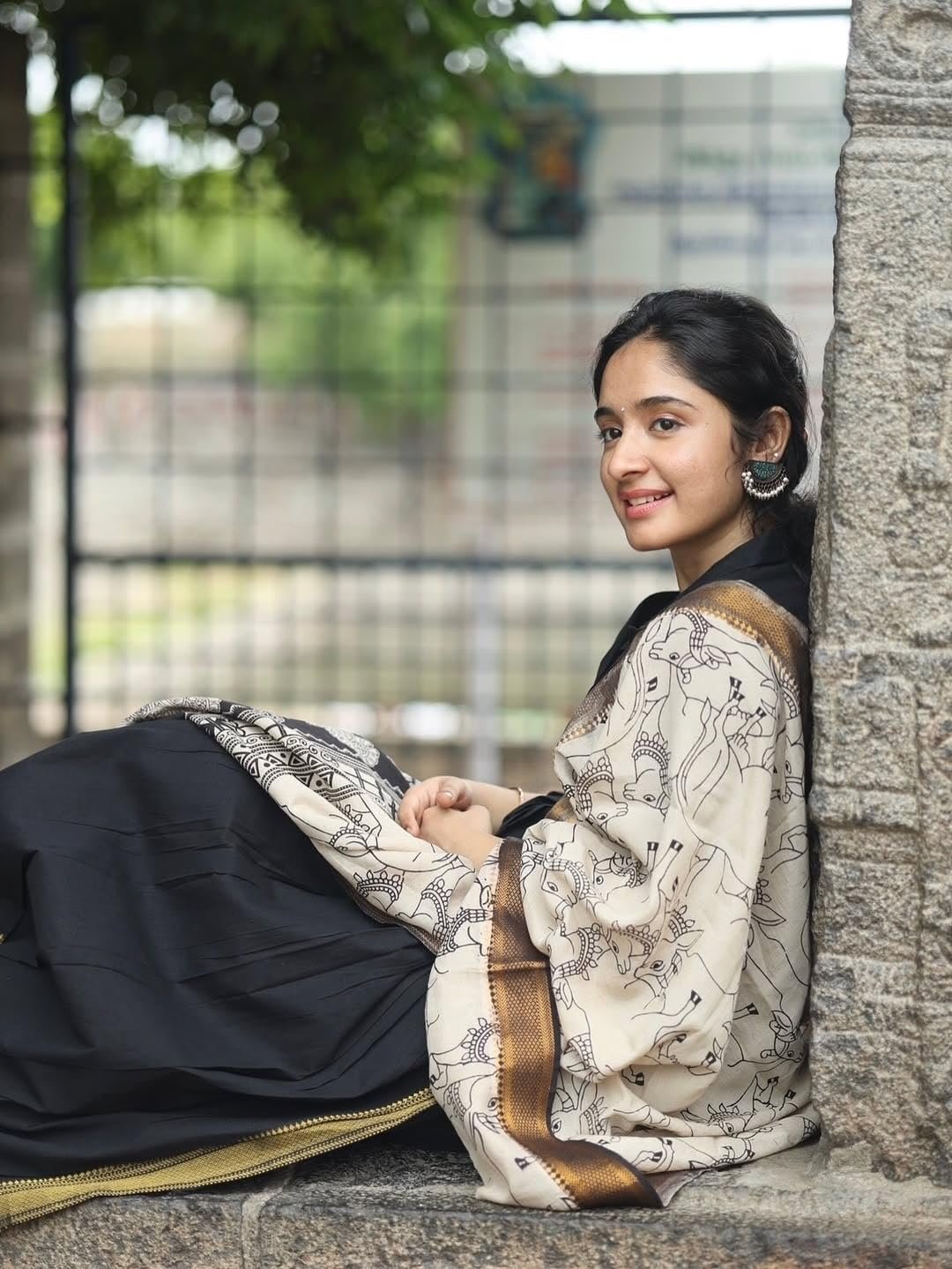 GoSriKi Women's Rayon Viscose Anarkali Solid Kurta with Pant and Dupatta - Image 3