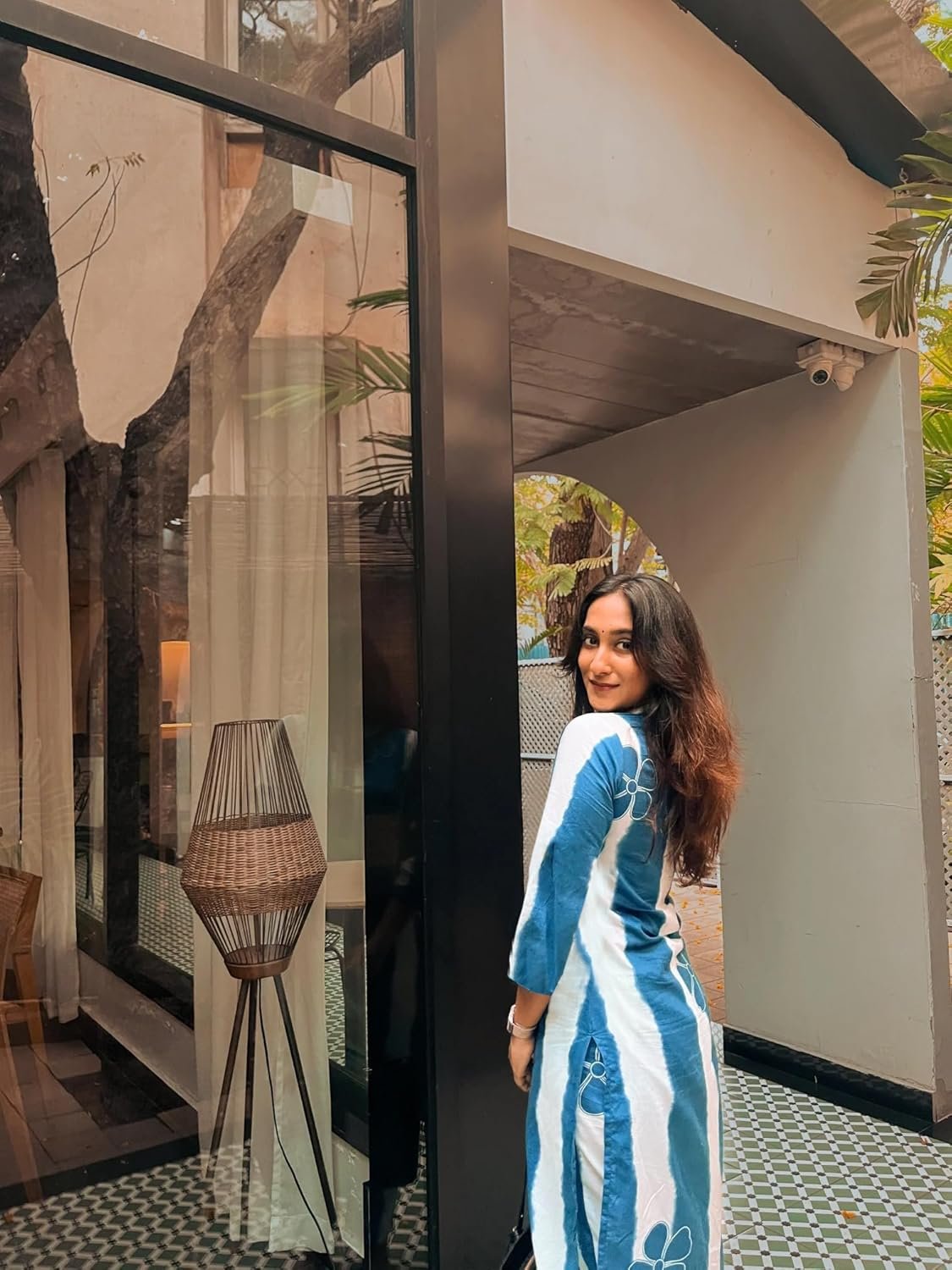 GoSriKi Women's Ethnic Co-Ord Set | Kurta Pant Set | Kurta Palazzo Set | Stylish Cotton Suit Set for Women, Festival Co-ord - Image 5