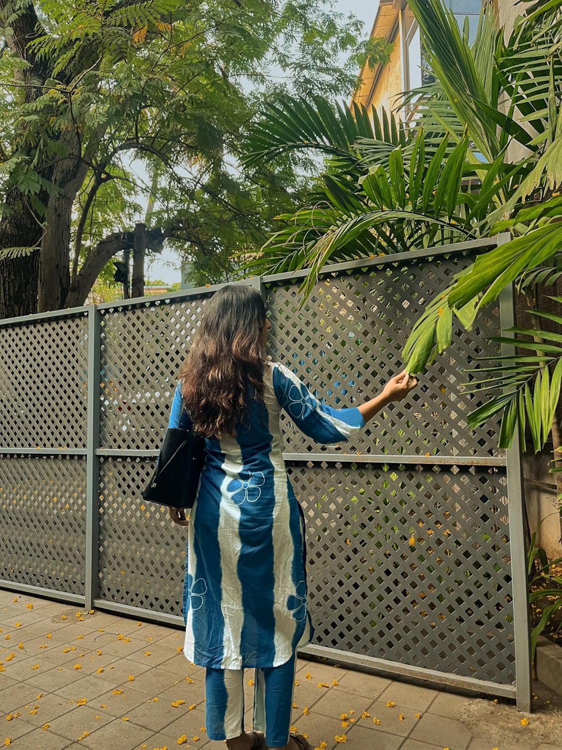 GoSriKi Women's Ethnic Co-Ord Set | Kurta Pant Set | Kurta Palazzo Set | Stylish Cotton Suit Set for Women, Festival Co-ord - Image 3