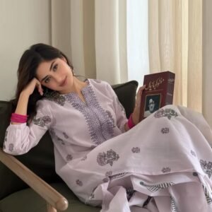GoSriKi Women's Ethnic Co-Ord Set | Kurta Palazzo Set | Kurta Palazzo Set | Stylish Cotton Suit Set for Women, Festival