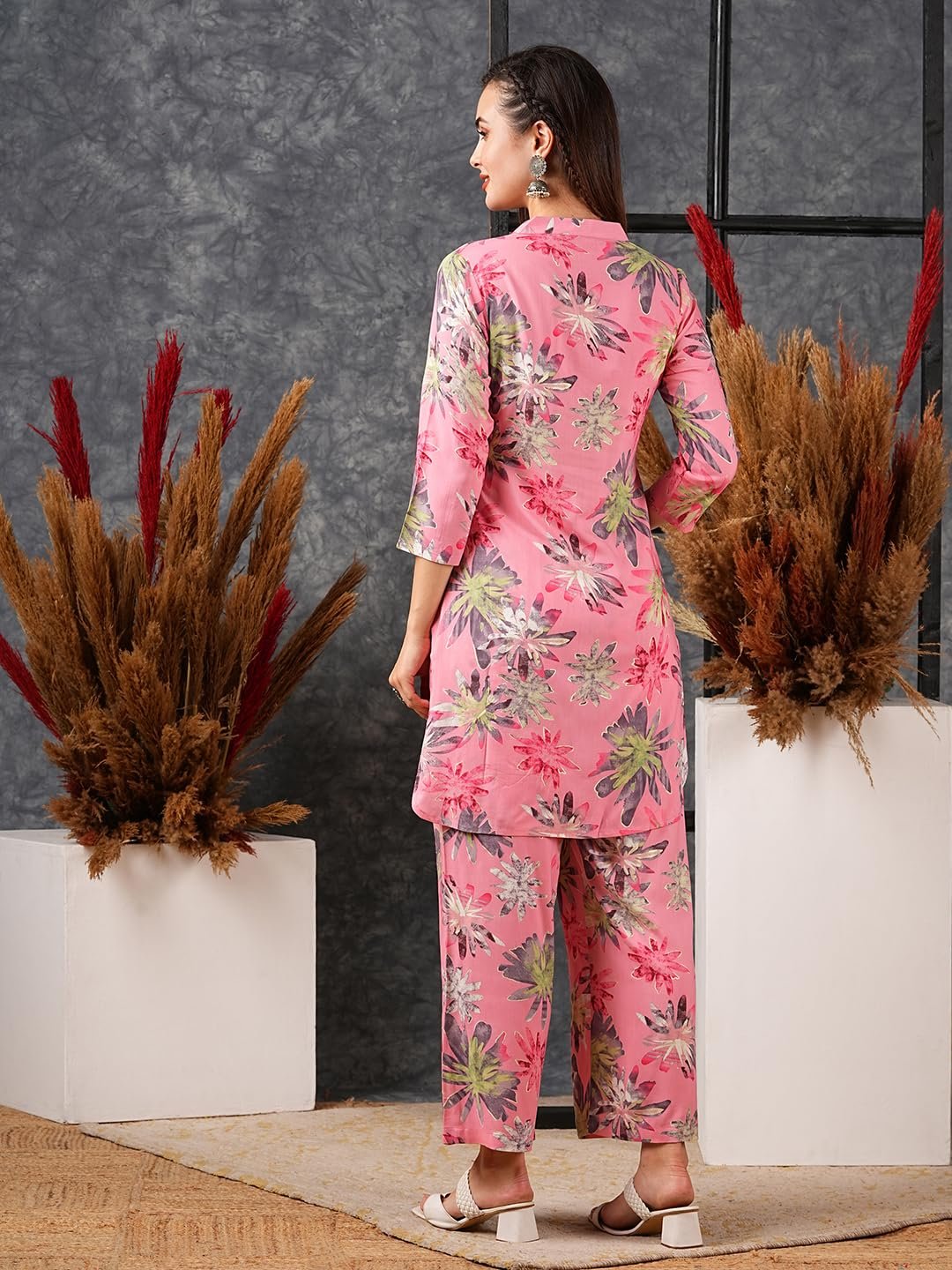 GoSriKi Women's Cotton Blend Printed Ethnic Co-ord Set - Image 8